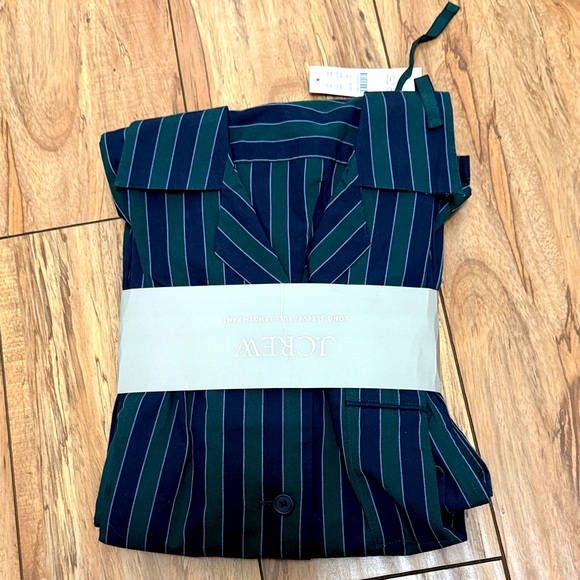 NWT J.Crew Cotton Poplin Long-Sleeve Pajama Pant Set - Picture 4 of 7